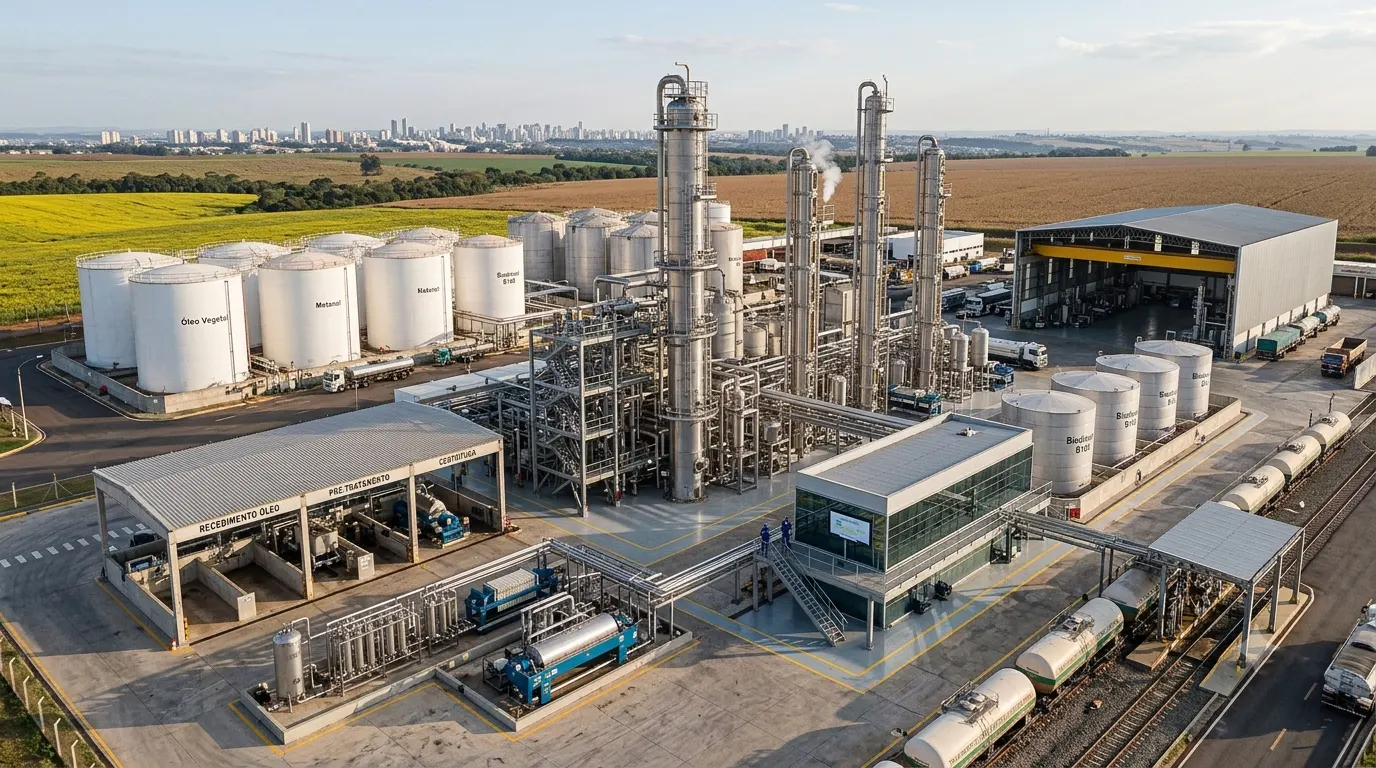 Processo industrial de refino de biodisel